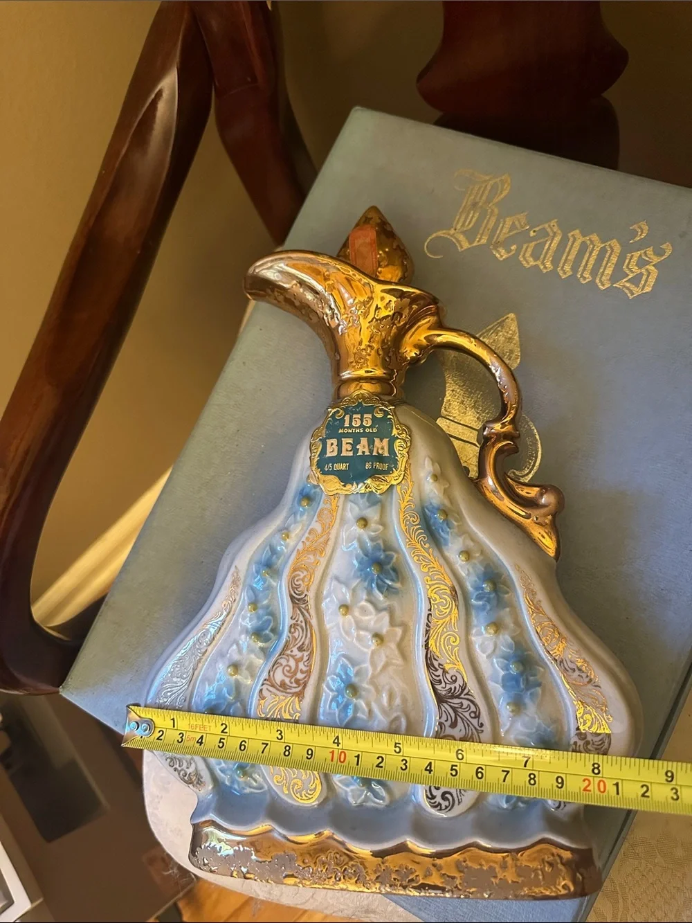 Jim Beam’s 155 Months 1970 whiskey decanter and box